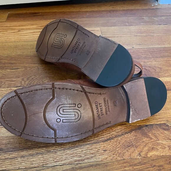 Untamed Street Vero Cuomio HARPER rich-tan slingback loafers - Picture 5 of 7